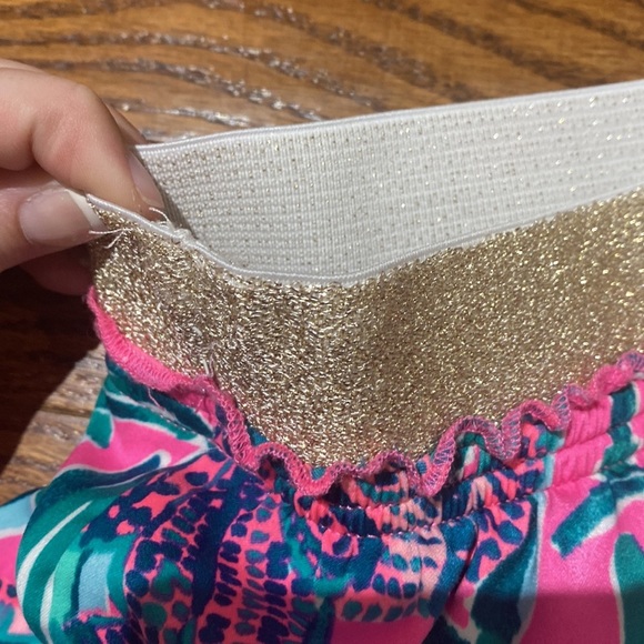 Lilly Pulitzer Rylan Shorts Elephant Mandevilla Pink Extra Lucky - Picture 10 of 11